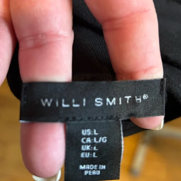 NWOT Willi Smith Women’s Black, Cotton/Spandex Top. Size Large - Picture 2 of 5